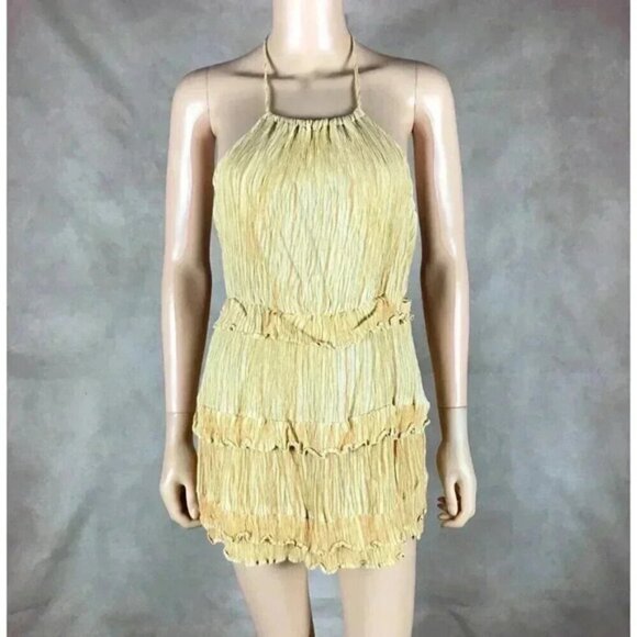 LULUS Tiered Mini Halter Dress Size XS - Picture 1 of 9